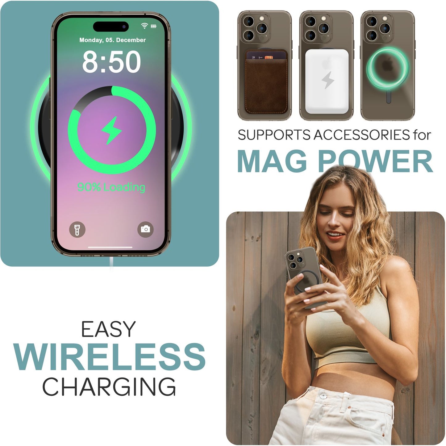 NALIA Ultra Thin MagSafe Case for iPhone 16 Pro Max, 0.3mm Ultra Slim Protective Case, Phone Case