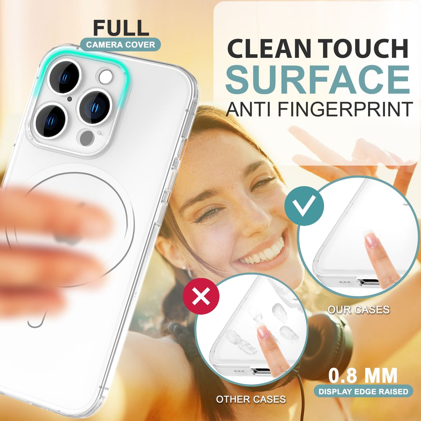 NALIA Ultra Thin MagSafe Case for iPhone 16 Pro Max, 0.3mm Ultra Slim Protective Case, Phone Case