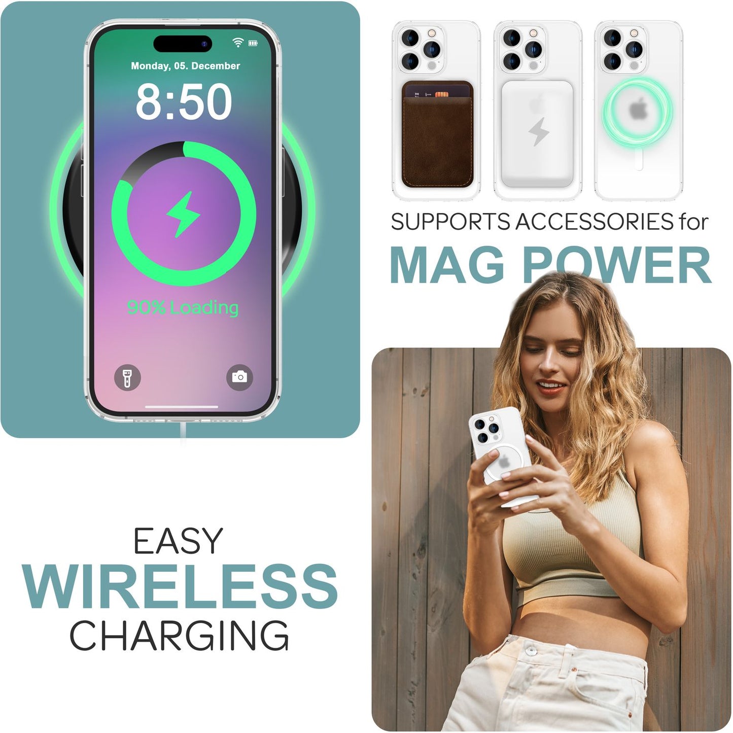 NALIA Ultra Thin MagSafe Case for iPhone 16 Pro Max, 0.3mm Ultra Slim Protective Case, Phone Case