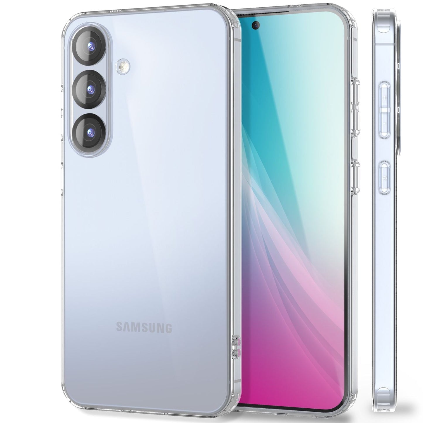 NALIA AirFlex für Samsung Galaxy S25 Hülle, Kristall-Klare Silikonhülle mit Anti-Gelb Effekt, Flexible Strapazierfähige TPU Schutzhülle, Schlanke Transparente Robuste Handyhülle