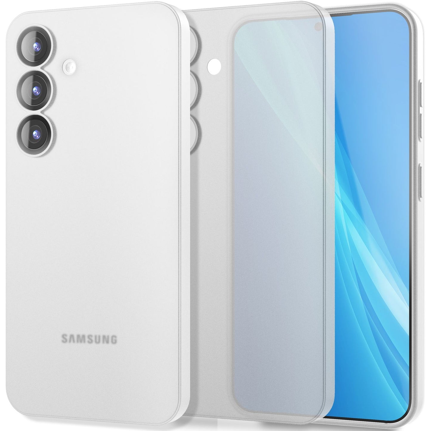 NALIA Phantom Case for Samsung Galaxy S25 Plus, Extremely Thin 0.3mm Protective Case, Ultra-Slim Hardcover, Matte Finish Phone Case, Featherlight and Anti-Fingerprint