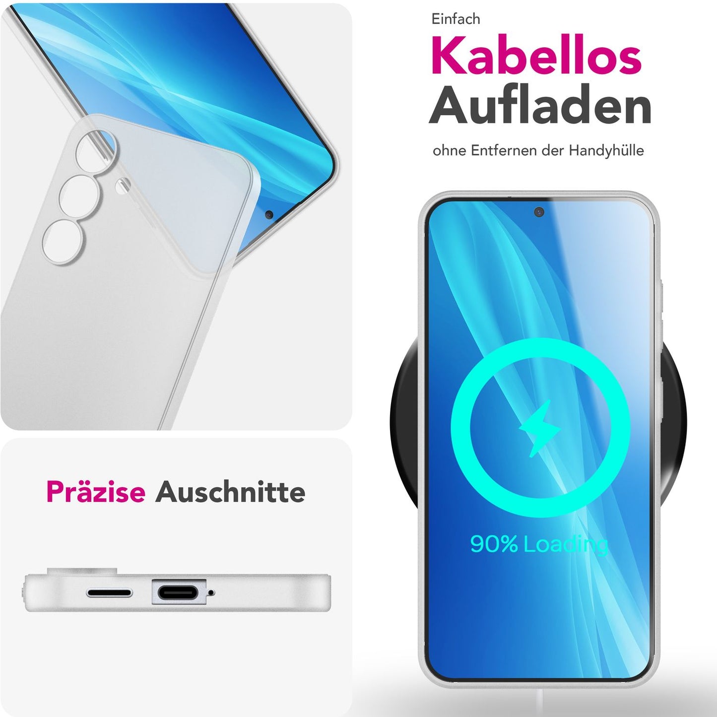 NALIA Phantom Case for Samsung Galaxy S25 Plus, Extremely Thin 0.3mm Protective Case, Ultra-Slim Hardcover, Matte Finish Phone Case, Featherlight and Anti-Fingerprint