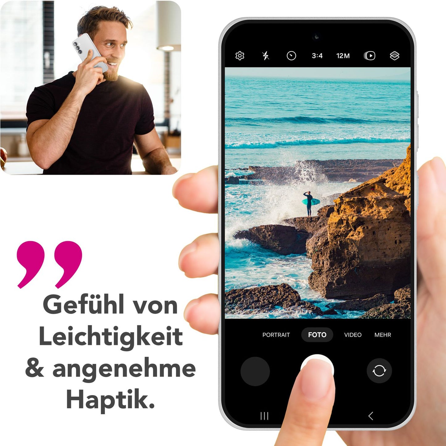 NALIA Phantom Case for Samsung Galaxy S25 Plus, Extremely Thin 0.3mm Protective Case, Ultra-Slim Hardcover, Matte Finish Phone Case, Featherlight and Anti-Fingerprint