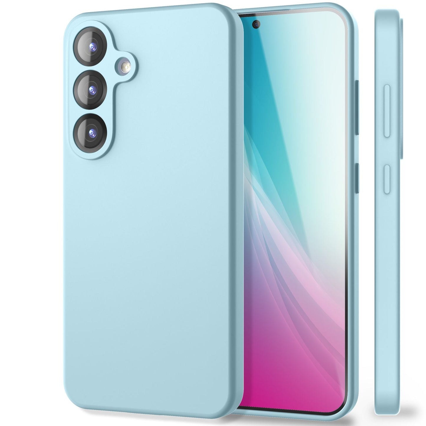 NALIA Phoenix Case for Samsung Galaxy S25, Wipeable Soft Liquid Silicone Protective Case, Microfiber Lining, Non-Slip Phone Case, Silky Silicone Case