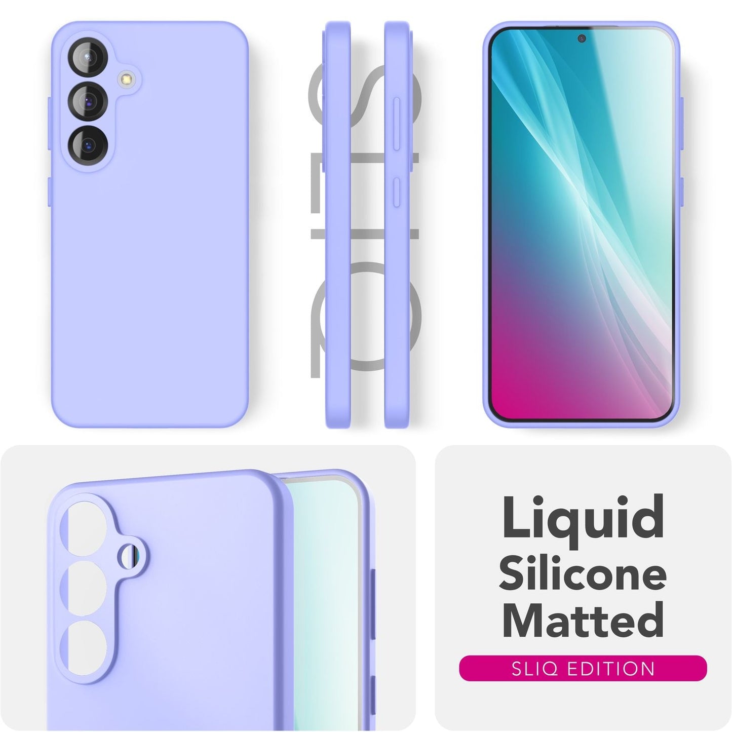 NALIA Phoenix Case for Samsung Galaxy S25, Wipeable Soft Liquid Silicone Protective Case, Microfiber Lining, Non-Slip Phone Case, Silky Silicone Case