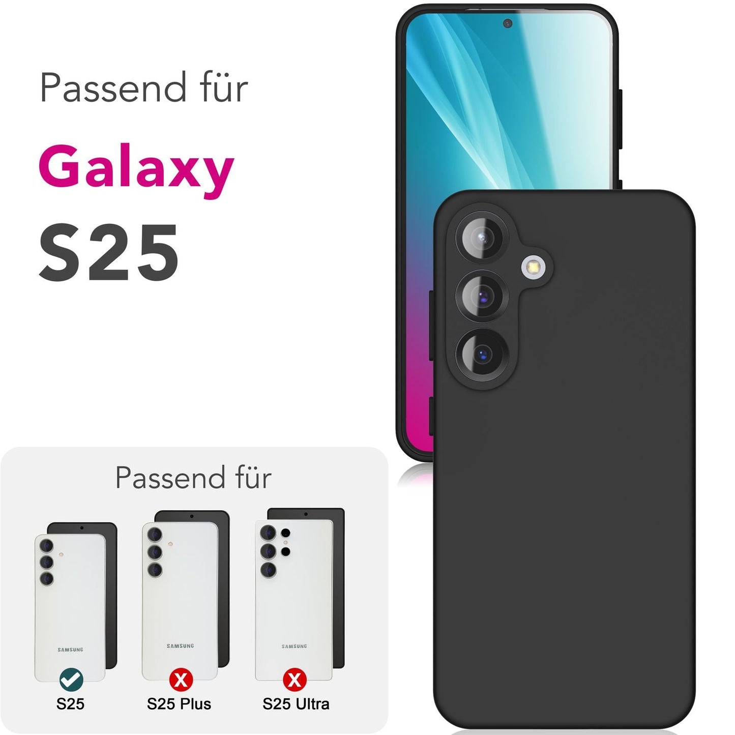 NALIA Phoenix Case for Samsung Galaxy S25, Wipeable Soft Liquid Silicone Protective Case, Microfiber Lining, Non-Slip Phone Case, Silky Silicone Case