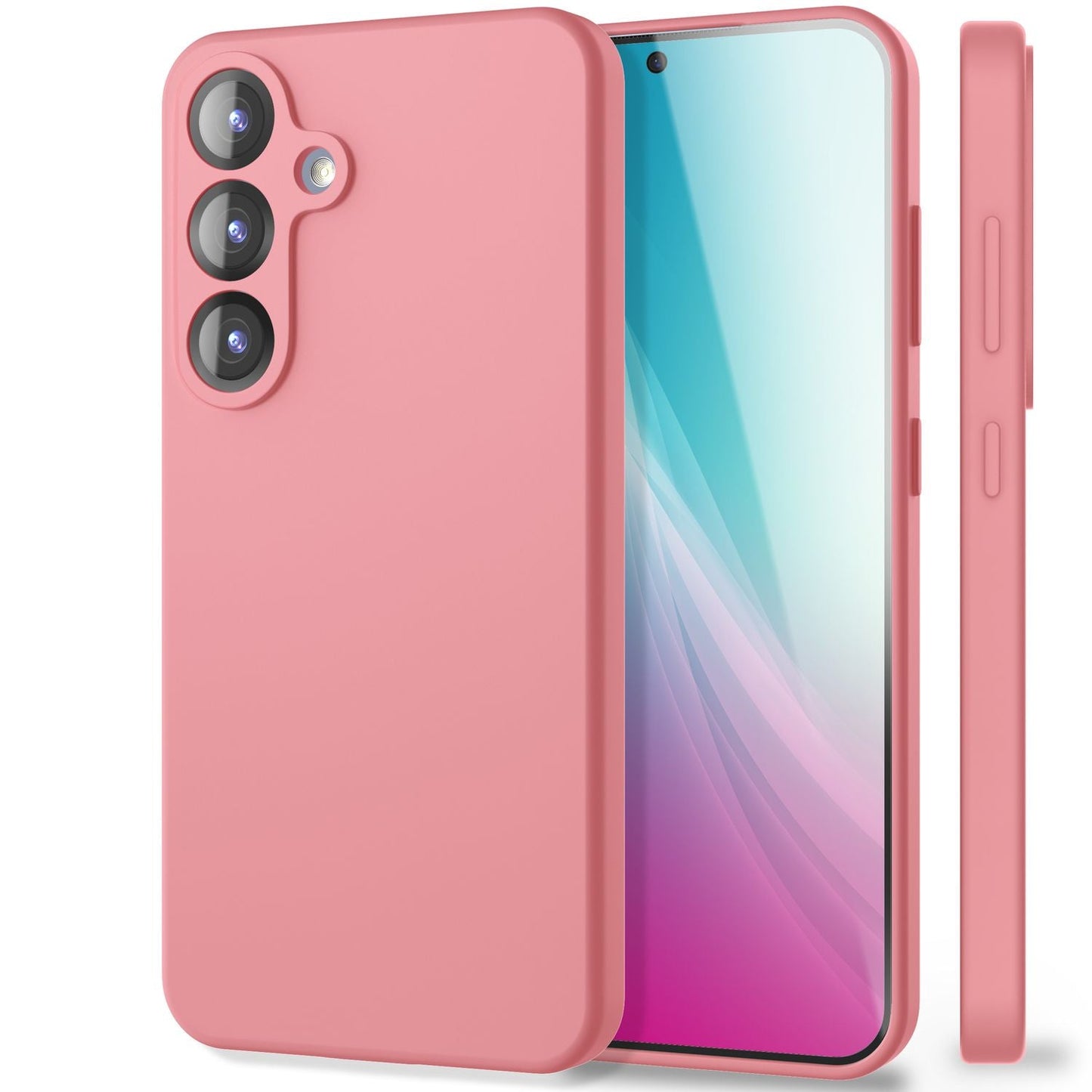 NALIA Phoenix für Samsung Galaxy S25 Plus Hülle, Abwischbare Geschmeidige Flüssigsilikon Handyhülle, Inneres Mikrofaser-Futter, Samtig Weiche Silikon Schutzhülle