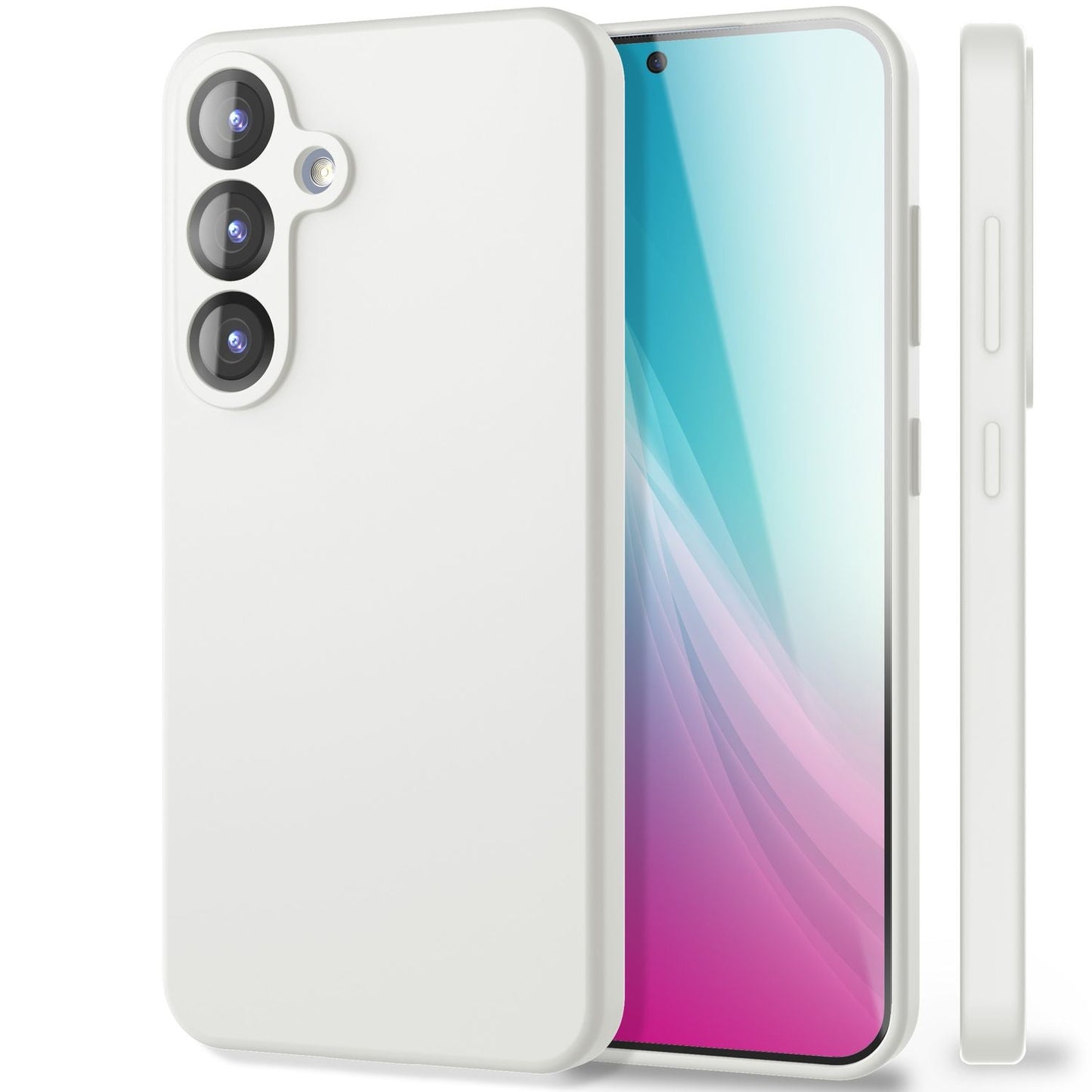 NALIA Phoenix für Samsung Galaxy S25 Plus Hülle, Abwischbare Geschmeidige Flüssigsilikon Handyhülle, Inneres Mikrofaser-Futter, Samtig Weiche Silikon Schutzhülle