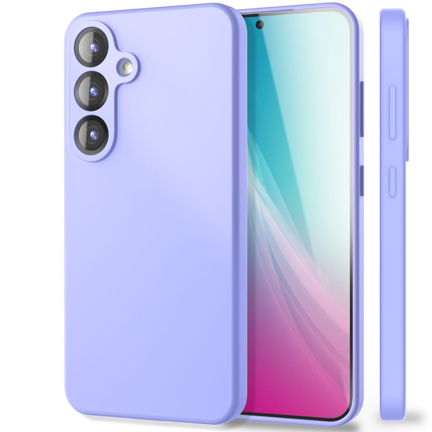 NALIA Phoenix für Samsung Galaxy S25 Plus Hülle, Abwischbare Geschmeidige Flüssigsilikon Handyhülle, Inneres Mikrofaser-Futter, Samtig Weiche Silikon Schutzhülle