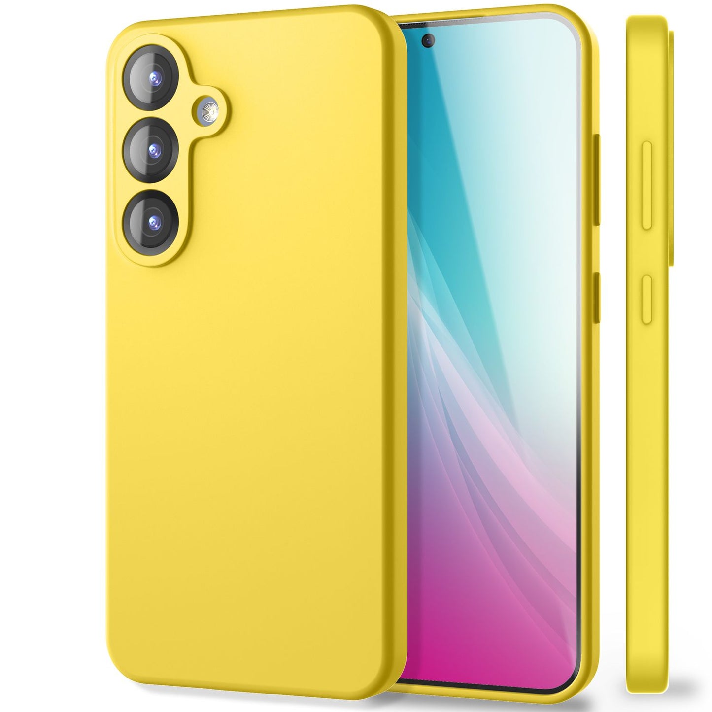 NALIA Phoenix für Samsung Galaxy S25 Plus Hülle, Abwischbare Geschmeidige Flüssigsilikon Handyhülle, Inneres Mikrofaser-Futter, Samtig Weiche Silikon Schutzhülle