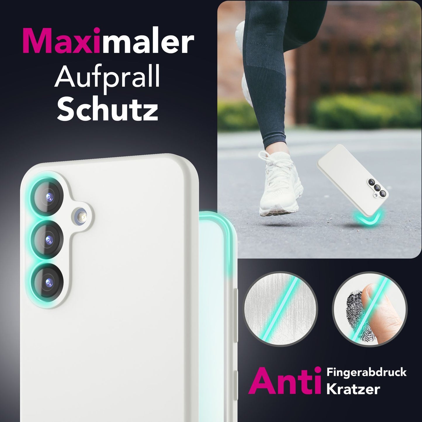 NALIA Phoenix für Samsung Galaxy S25 Plus Hülle, Abwischbare Geschmeidige Flüssigsilikon Handyhülle, Inneres Mikrofaser-Futter, Samtig Weiche Silikon Schutzhülle