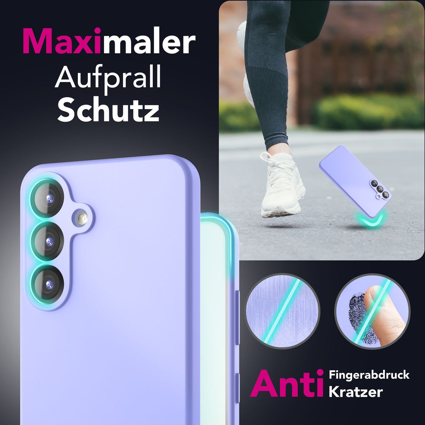 NALIA Phoenix für Samsung Galaxy S25 Plus Hülle, Abwischbare Geschmeidige Flüssigsilikon Handyhülle, Inneres Mikrofaser-Futter, Samtig Weiche Silikon Schutzhülle