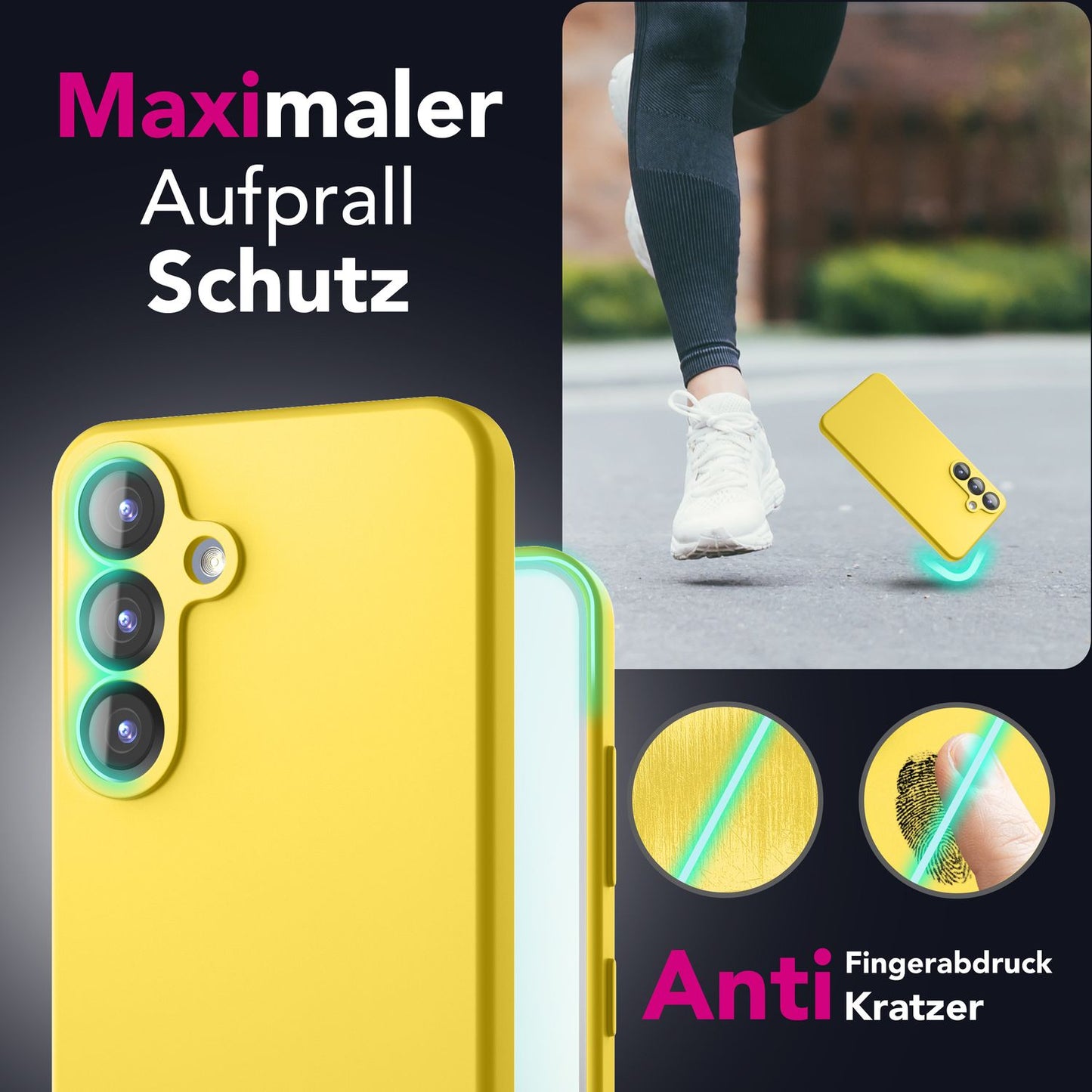 NALIA Phoenix für Samsung Galaxy S25 Plus Hülle, Abwischbare Geschmeidige Flüssigsilikon Handyhülle, Inneres Mikrofaser-Futter, Samtig Weiche Silikon Schutzhülle
