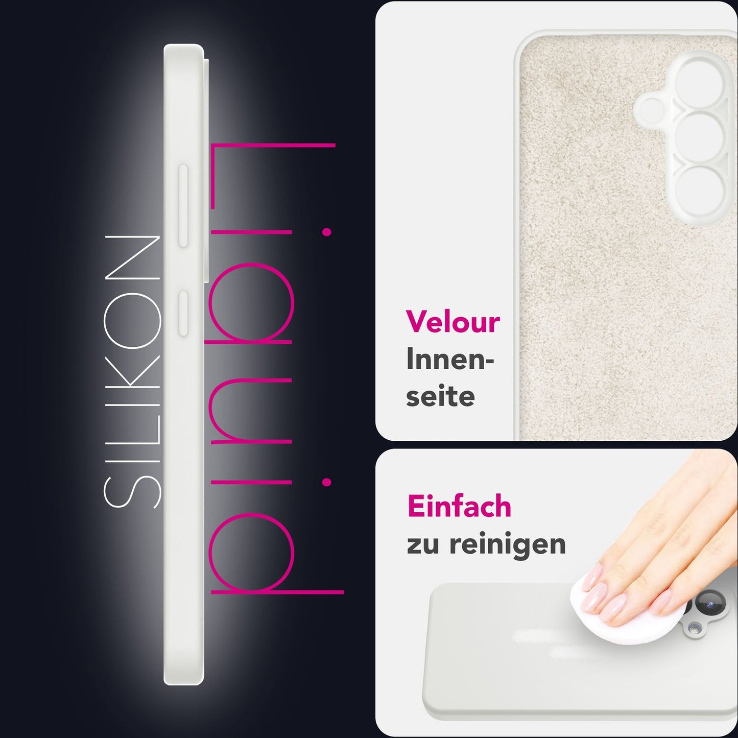 NALIA Phoenix für Samsung Galaxy S25 Plus Hülle, Abwischbare Geschmeidige Flüssigsilikon Handyhülle, Inneres Mikrofaser-Futter, Samtig Weiche Silikon Schutzhülle