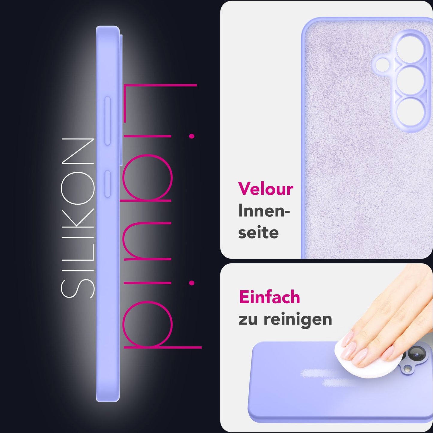 NALIA Phoenix für Samsung Galaxy S25 Plus Hülle, Abwischbare Geschmeidige Flüssigsilikon Handyhülle, Inneres Mikrofaser-Futter, Samtig Weiche Silikon Schutzhülle