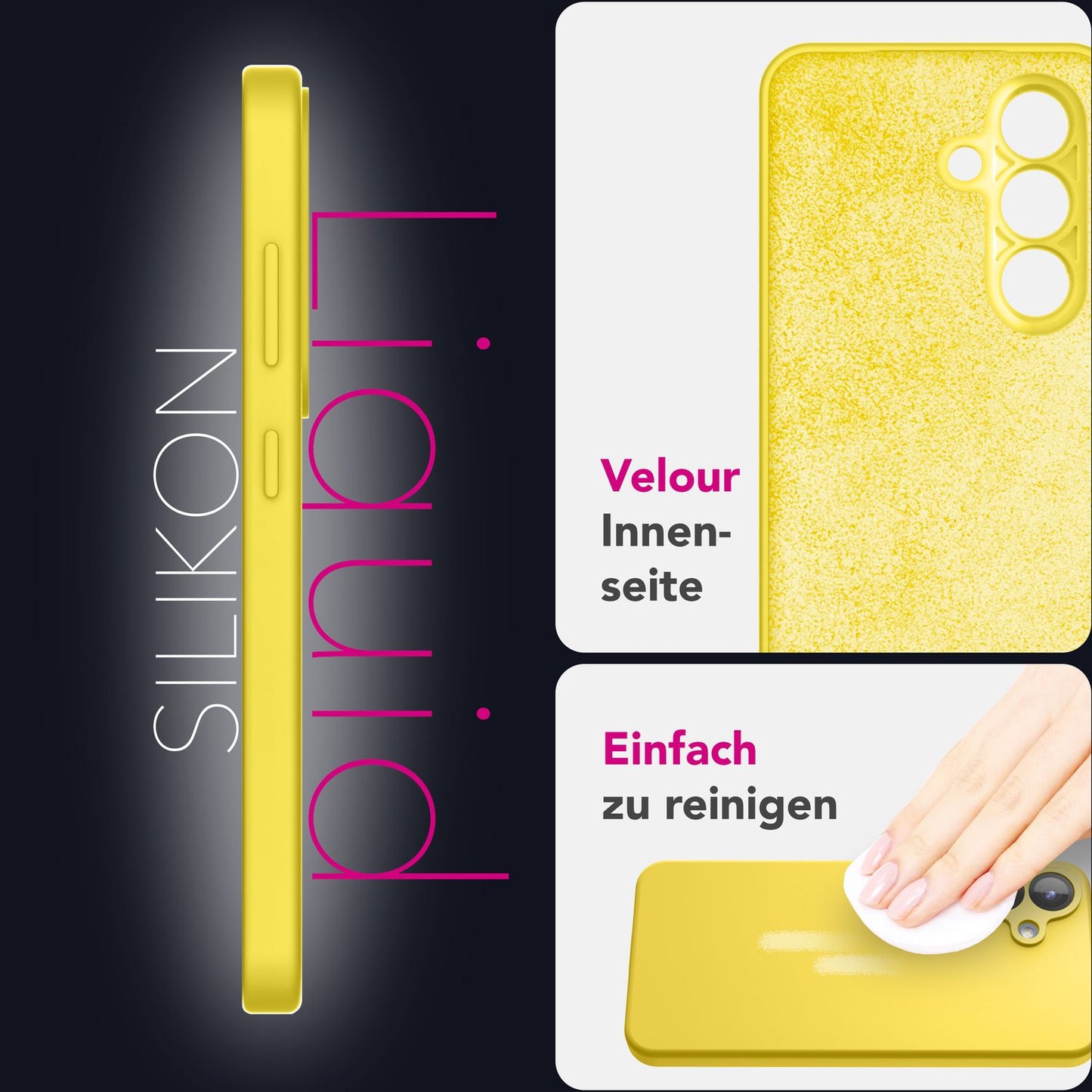 NALIA Phoenix für Samsung Galaxy S25 Plus Hülle, Abwischbare Geschmeidige Flüssigsilikon Handyhülle, Inneres Mikrofaser-Futter, Samtig Weiche Silikon Schutzhülle