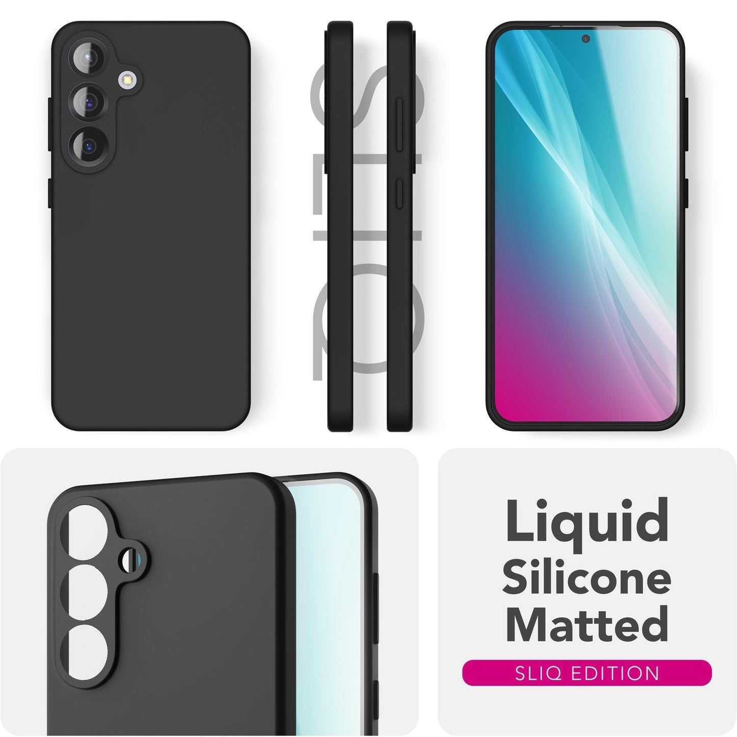 NALIA Phoenix für Samsung Galaxy S25 Plus Hülle, Abwischbare Geschmeidige Flüssigsilikon Handyhülle, Inneres Mikrofaser-Futter, Samtig Weiche Silikon Schutzhülle