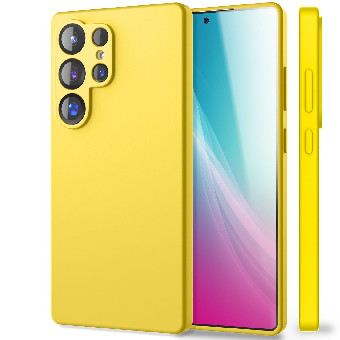 NALIA Phoenix Case for Samsung Galaxy S25 Ultra, Wipeable Velvet-Soft Liquid Silicone Phone Case, Microfiber Lining, Slim Non-Slip Silicone Protective Case