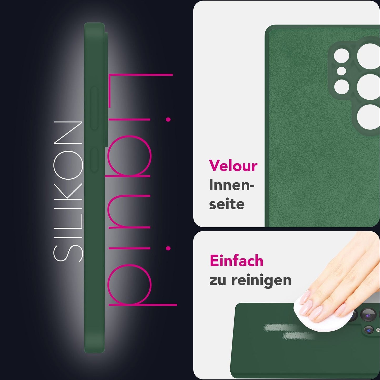 NALIA Phoenix Case for Samsung Galaxy S25 Ultra, Wipeable Velvet-Soft Liquid Silicone Phone Case, Microfiber Lining, Slim Non-Slip Silicone Protective Case