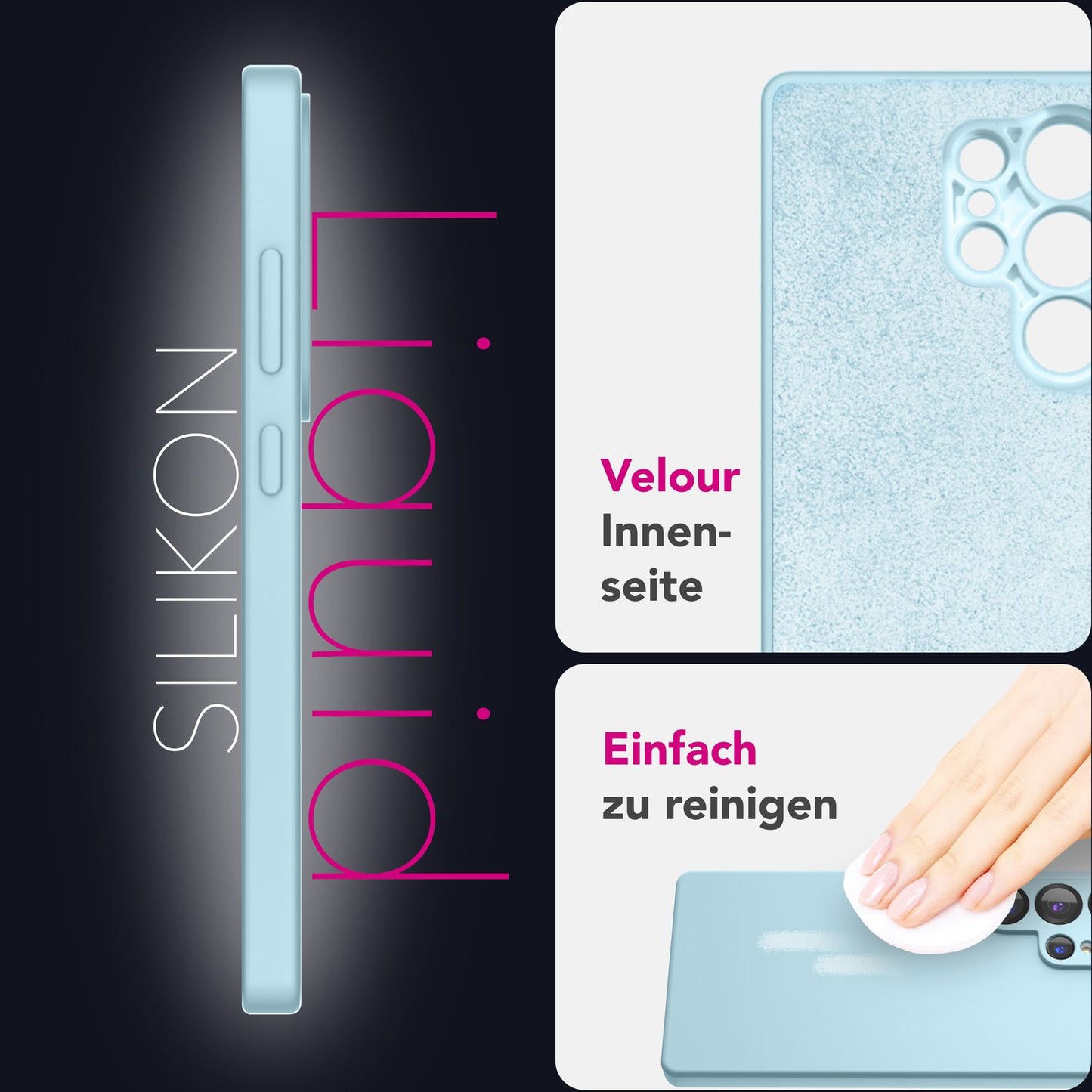 NALIA Phoenix Case for Samsung Galaxy S25 Ultra, Wipeable Velvet-Soft Liquid Silicone Phone Case, Microfiber Lining, Slim Non-Slip Silicone Protective Case