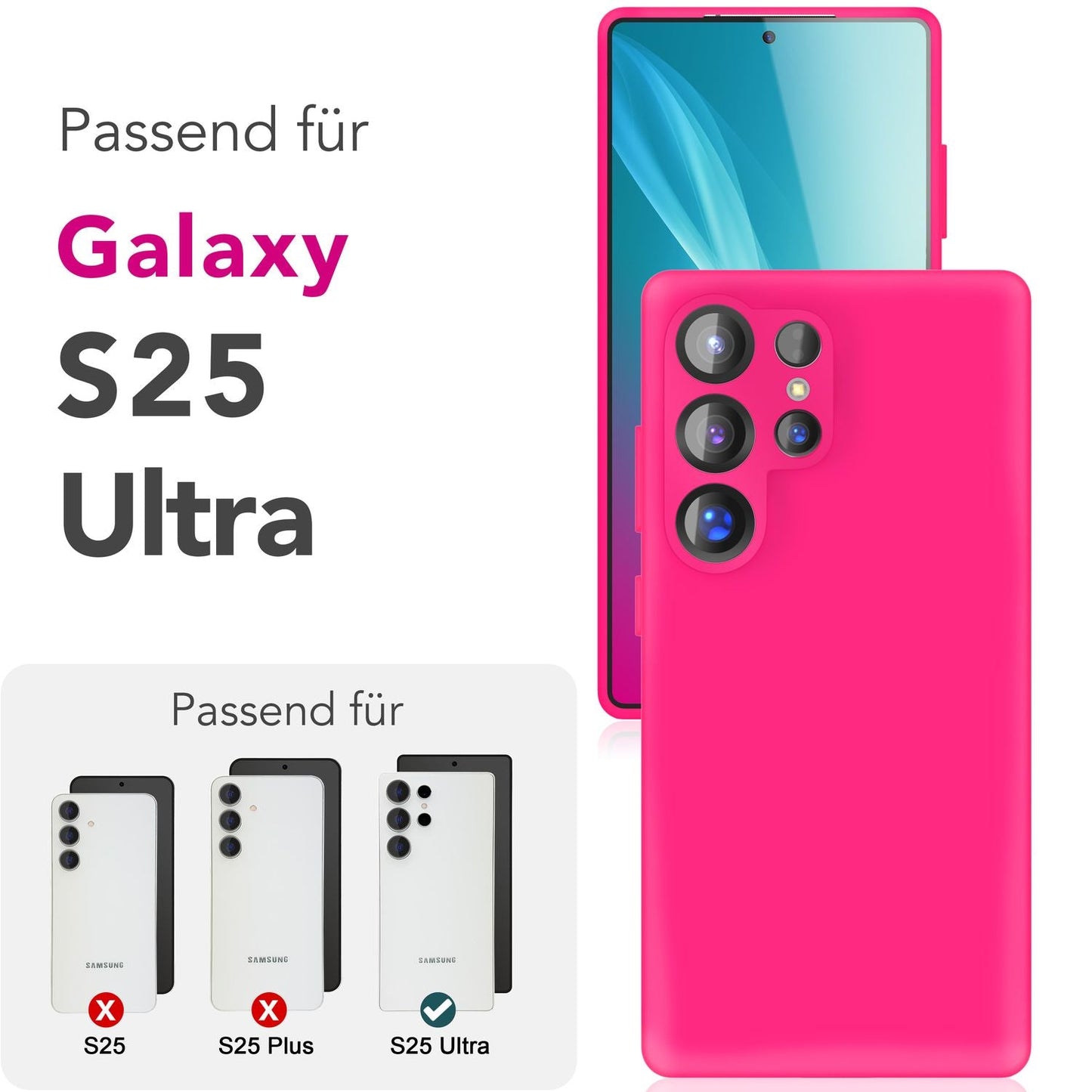 NALIA Phoenix Case for Samsung Galaxy S25 Ultra, Wipeable Velvet-Soft Liquid Silicone Phone Case, Microfiber Lining, Slim Non-Slip Silicone Protective Case