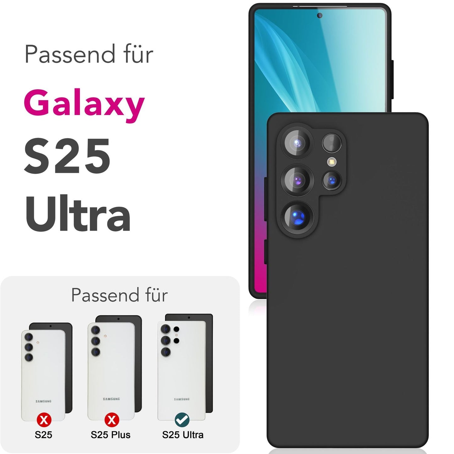 NALIA Phoenix Case for Samsung Galaxy S25 Ultra, Wipeable Velvet-Soft Liquid Silicone Phone Case, Microfiber Lining, Slim Non-Slip Silicone Protective Case