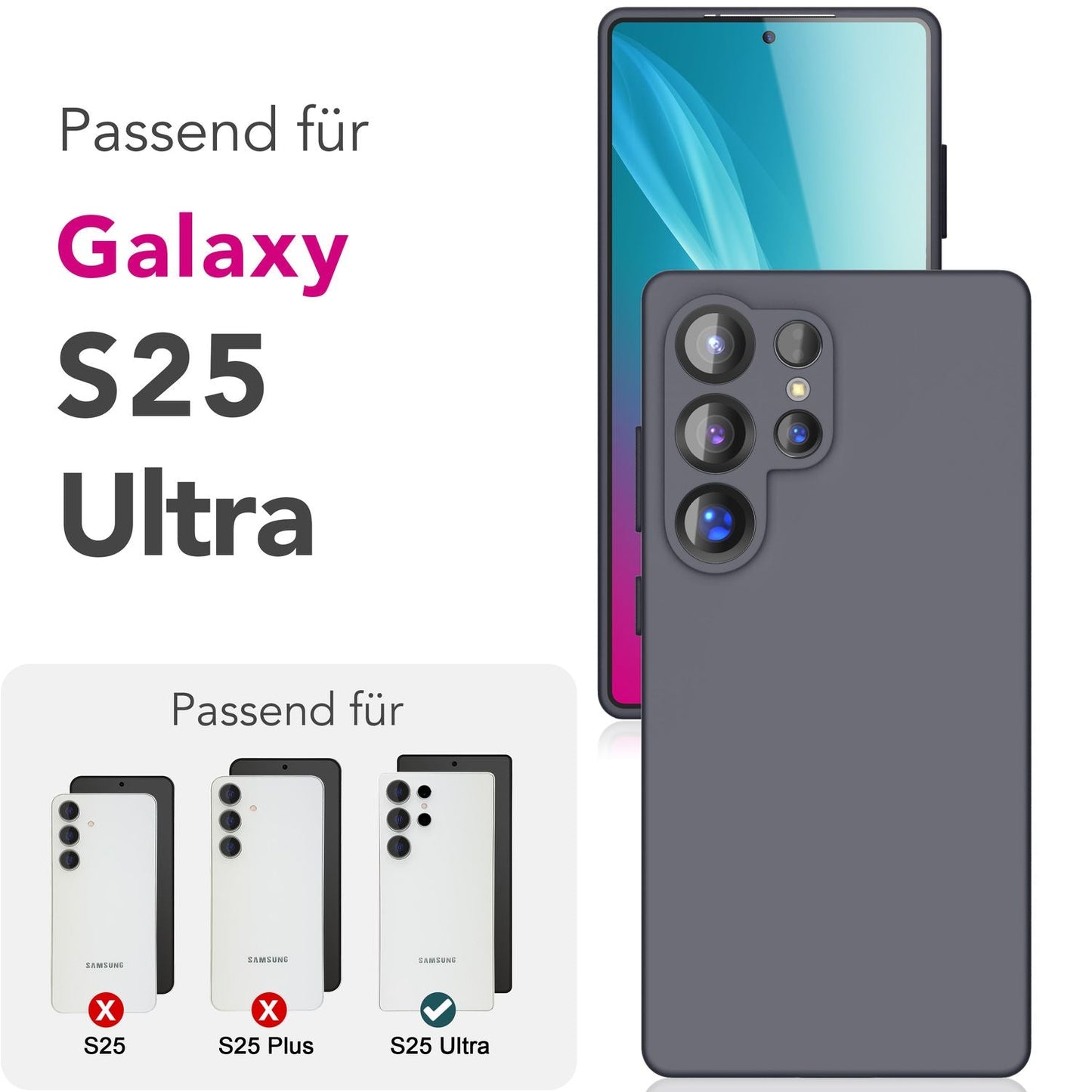 NALIA Phoenix Case for Samsung Galaxy S25 Ultra, Wipeable Velvet-Soft Liquid Silicone Phone Case, Microfiber Lining, Slim Non-Slip Silicone Protective Case