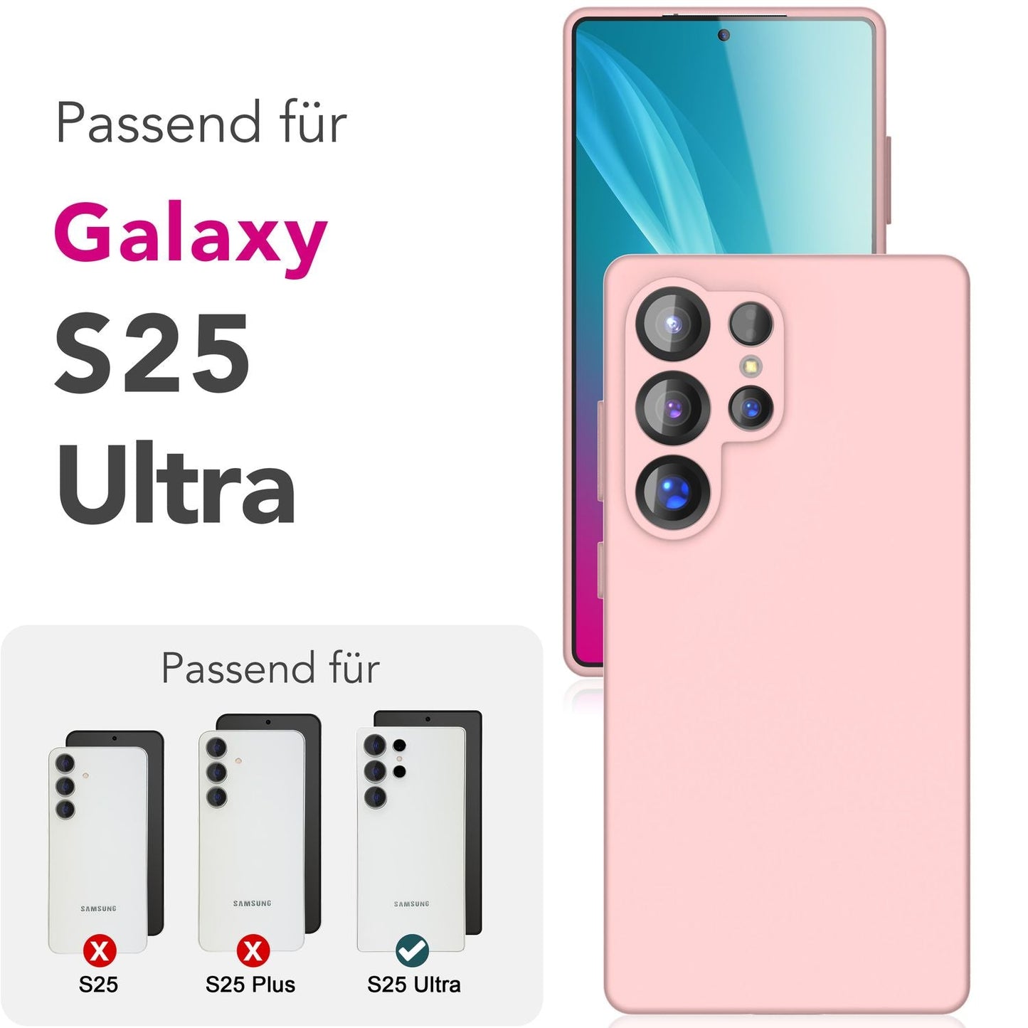 NALIA Phoenix Case for Samsung Galaxy S25 Ultra, Wipeable Velvet-Soft Liquid Silicone Phone Case, Microfiber Lining, Slim Non-Slip Silicone Protective Case