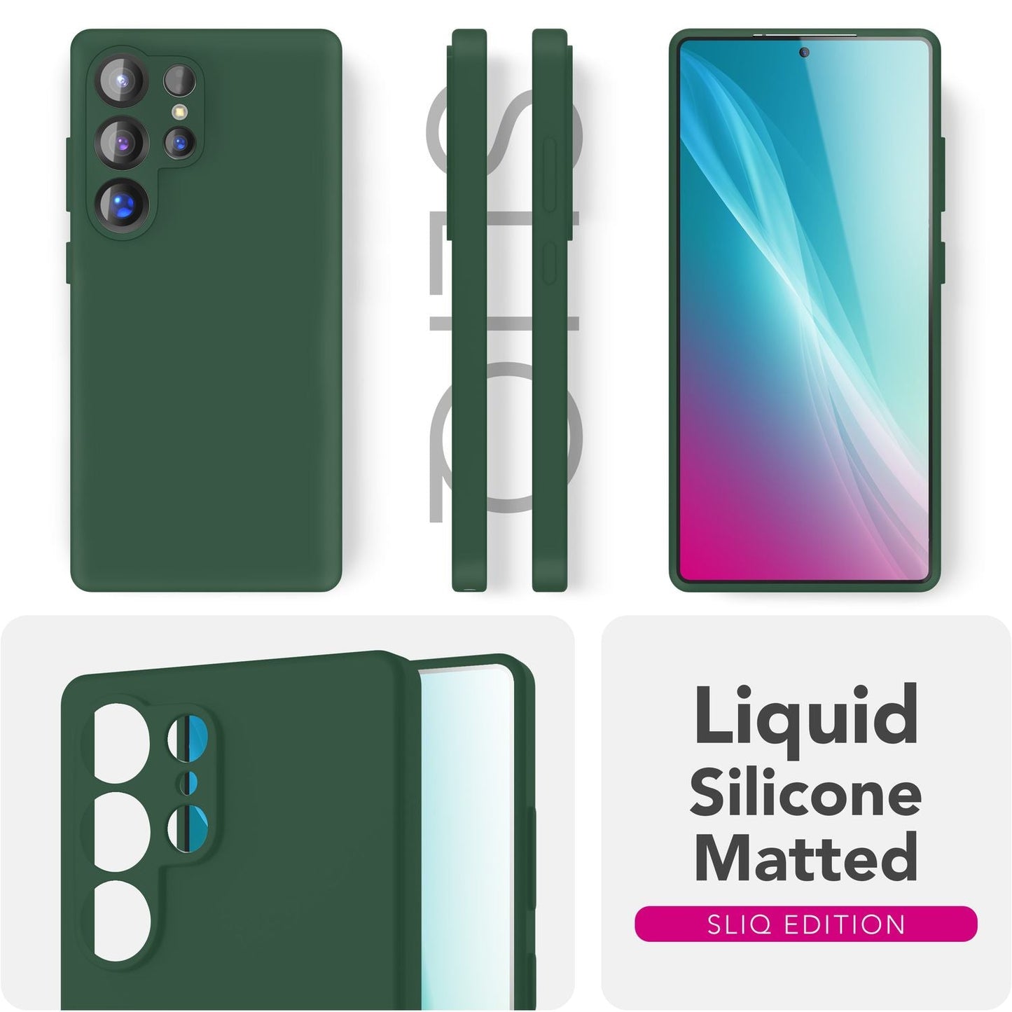 NALIA Phoenix Case for Samsung Galaxy S25 Ultra, Wipeable Velvet-Soft Liquid Silicone Phone Case, Microfiber Lining, Slim Non-Slip Silicone Protective Case