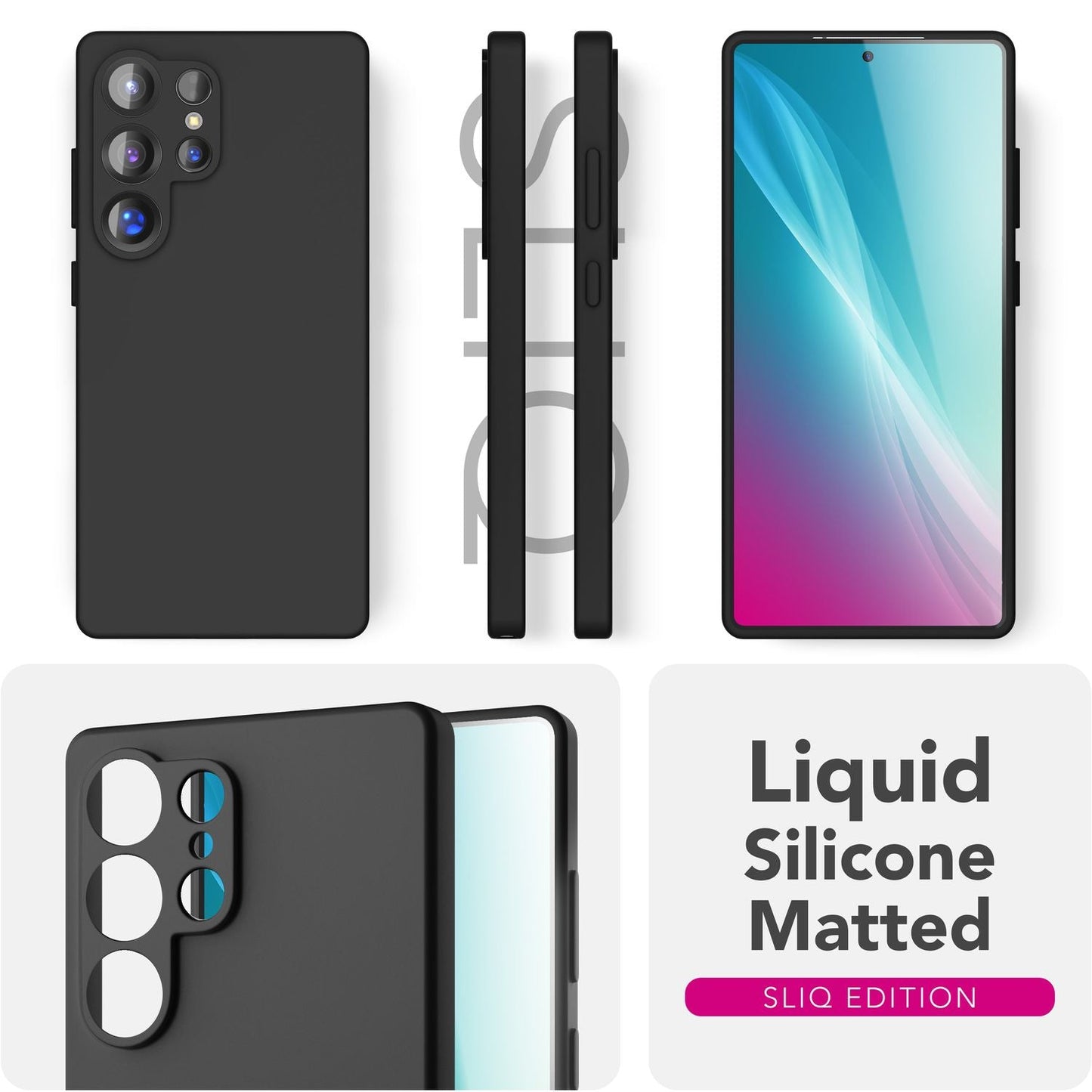 NALIA Phoenix Case for Samsung Galaxy S25 Ultra, Wipeable Velvet-Soft Liquid Silicone Phone Case, Microfiber Lining, Slim Non-Slip Silicone Protective Case