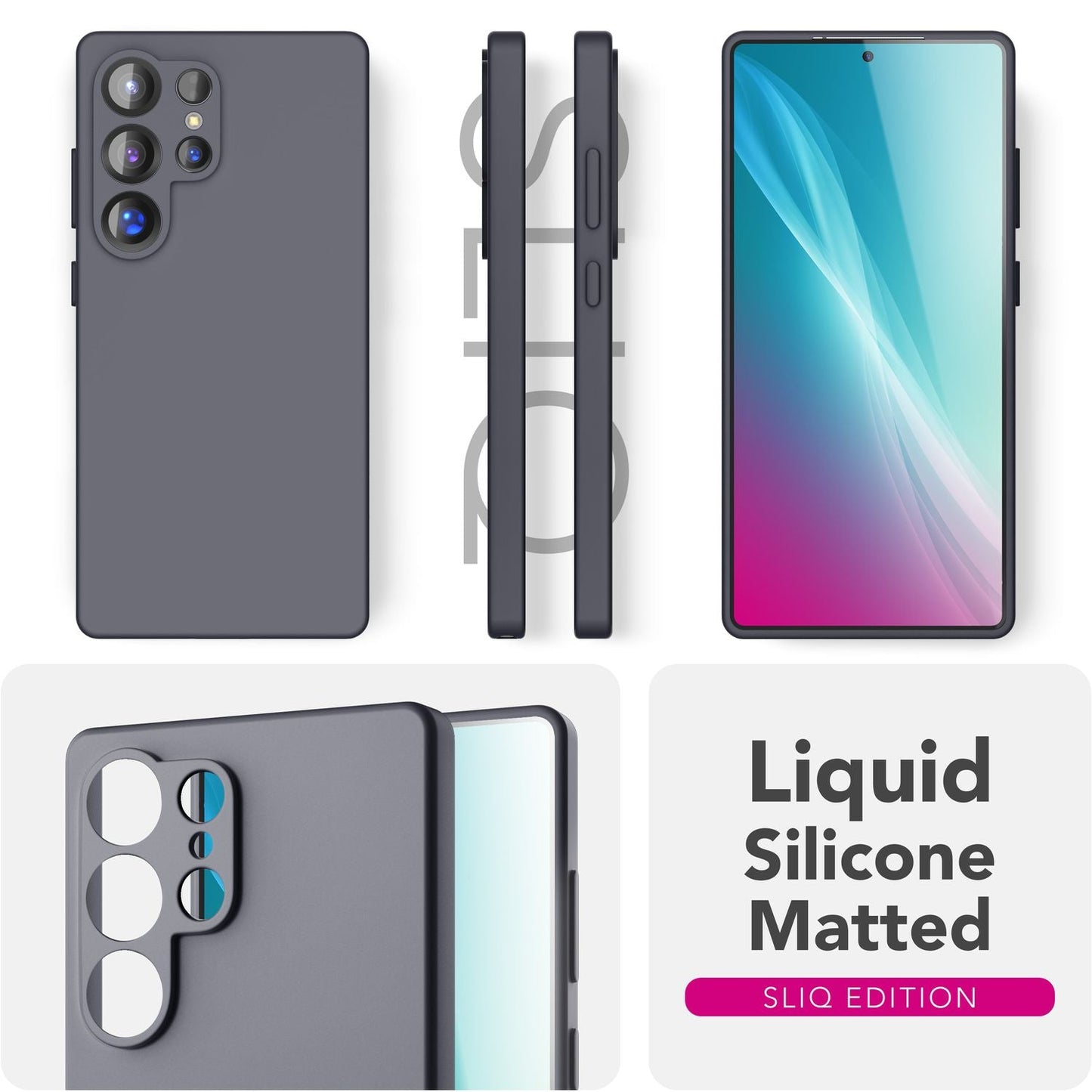 NALIA Phoenix Case for Samsung Galaxy S25 Ultra, Wipeable Velvet-Soft Liquid Silicone Phone Case, Microfiber Lining, Slim Non-Slip Silicone Protective Case