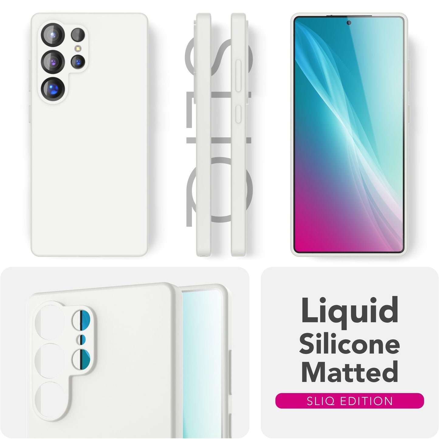 NALIA Phoenix Case for Samsung Galaxy S25 Ultra, Wipeable Velvet-Soft Liquid Silicone Phone Case, Microfiber Lining, Slim Non-Slip Silicone Protective Case