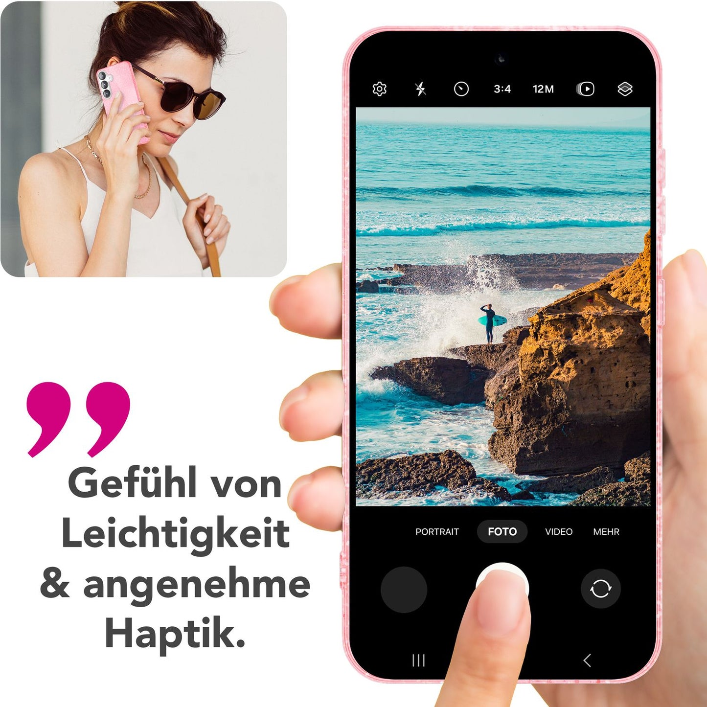 NALIA ShinePop Case for Samsung Galaxy S25 Plus, Dazzling Diamond Sequin Glitter Case, Shiny Robust Silicone Protective Case, Brilliant Glitter Phone Case