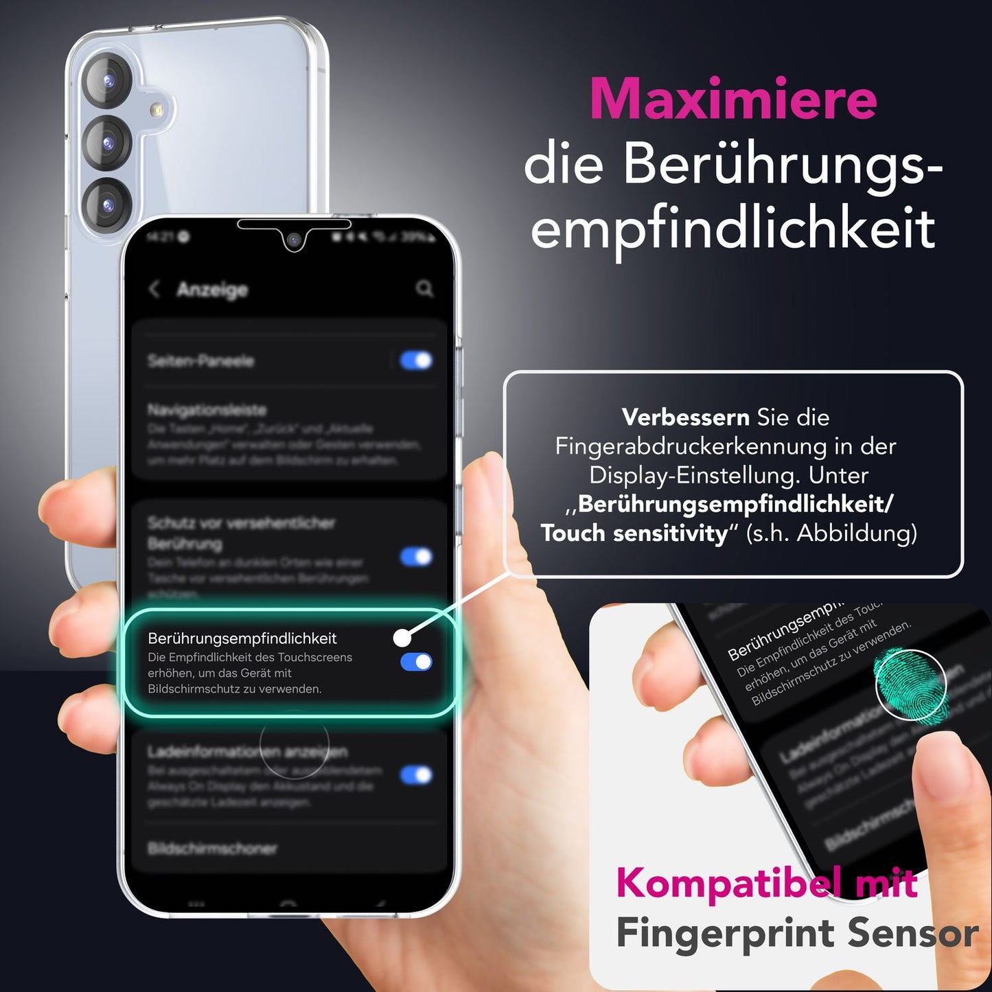 NALIA 360Guard hulstur fyrir Samsung Galaxy S25, kristaltært 360° verndarhulstur, gulnunarvörn, gegnsætt og fullverndandi símahulstur, sterkt tveggja hluta gegnsætt hulstur sem nær yfir allan líkamann.