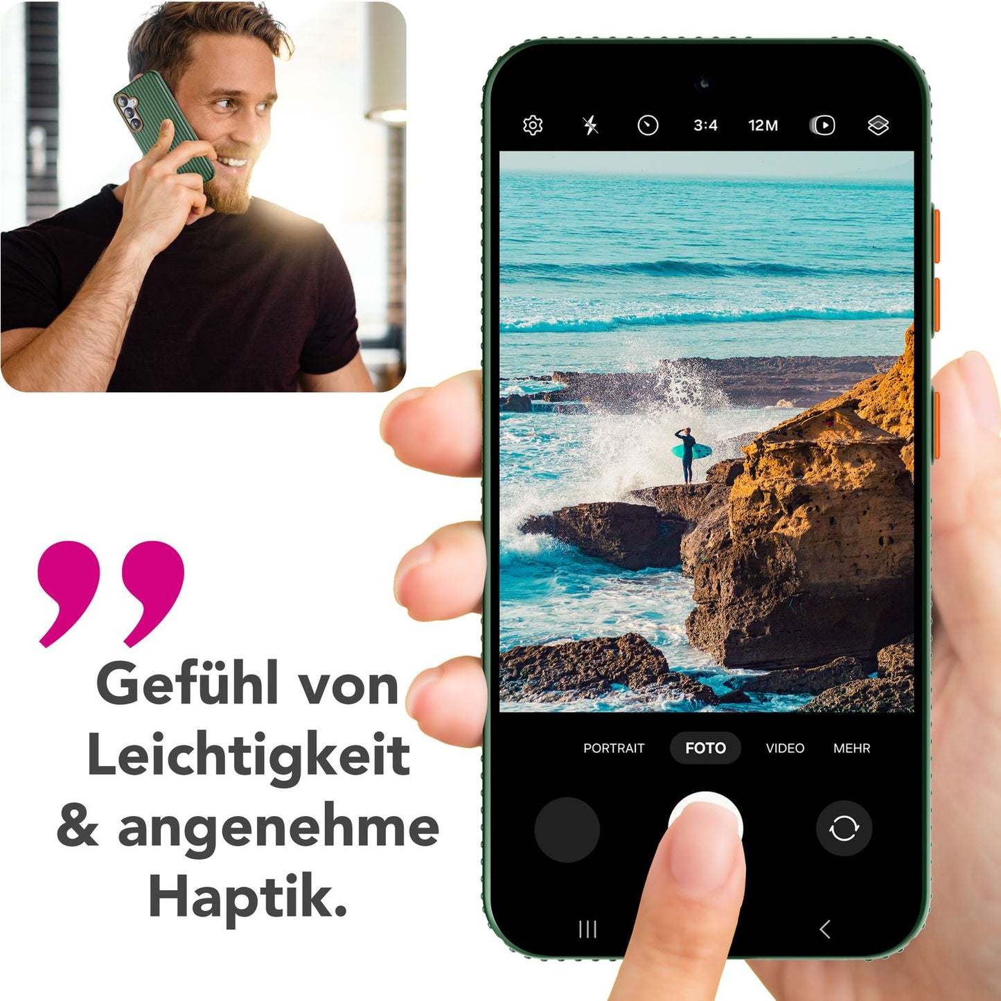 NALIA Nova hulstur fyrir Samsung Galaxy S25, úrþunnt hart hlífðarhulstur með bylgjuáferð í málmútliti, símahulstur sem er rennandi og fingrafaravörn.