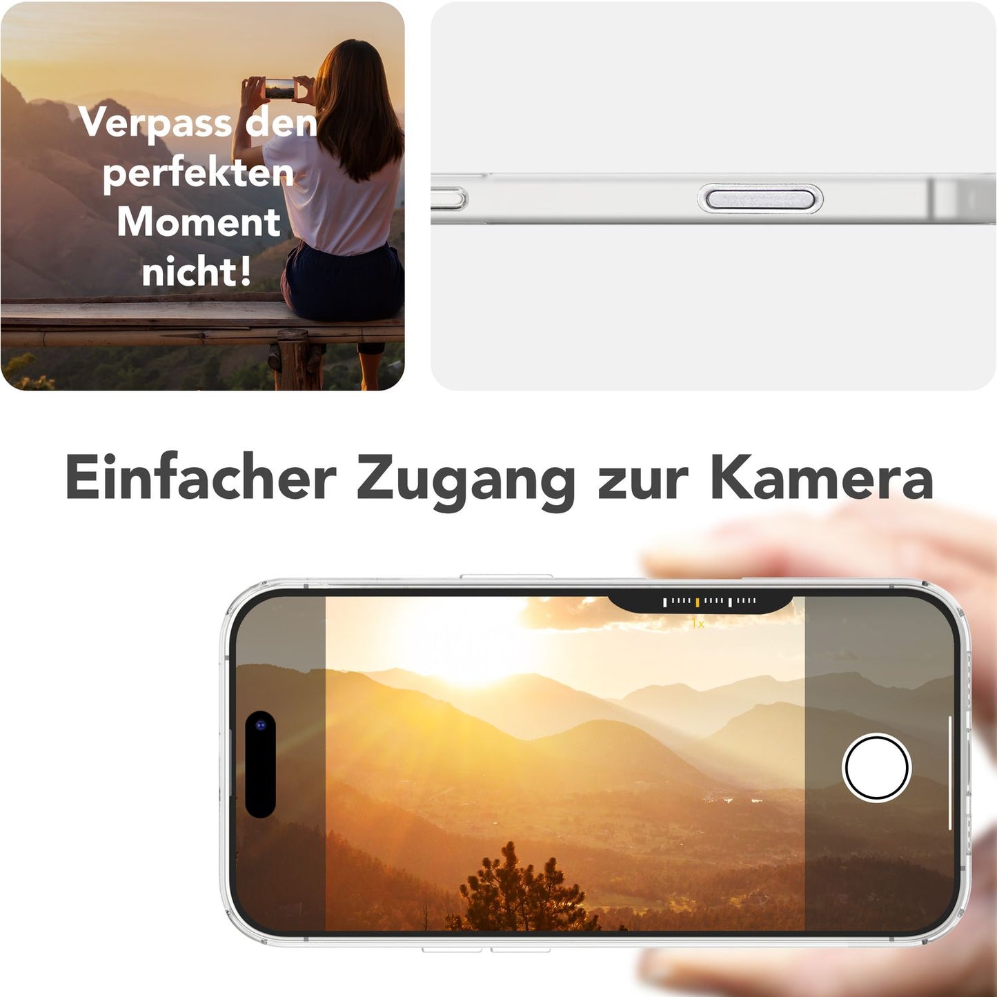 NALIA Thinix iPhone 16 hulstur [fyrir MagSafe], með segulhring sem glóar í myrkri, 0,3 mm þunnt, afar létt og matt, mjólkurglært, afar þunnt símahulstur