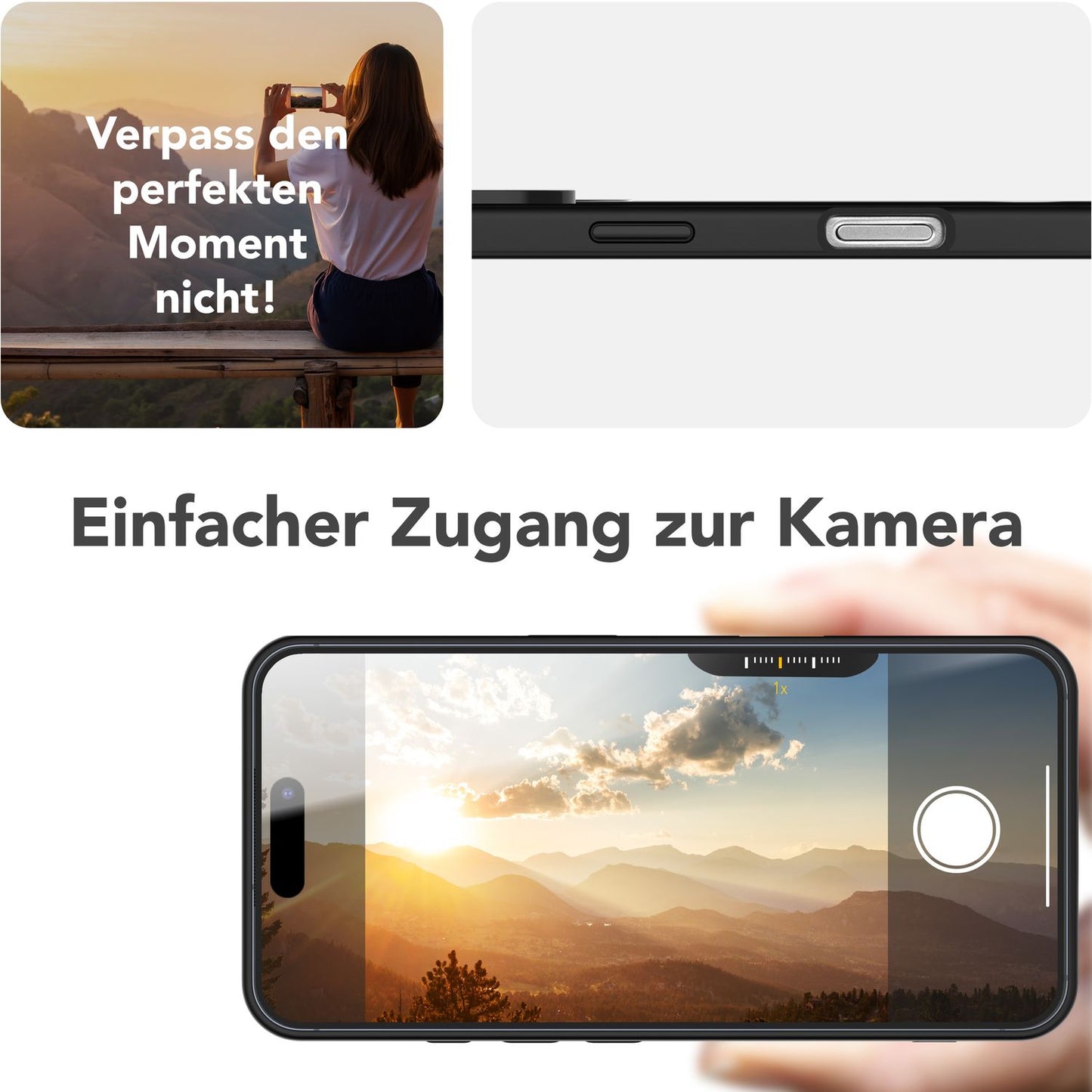 NALIA Triton Case for iPhone 16 Pro Max [for MagSafe], Matte Transparent, Stand, Integrated Magnetic Ring, Non-Slip, Shockproof &amp; Raised Camera Edge