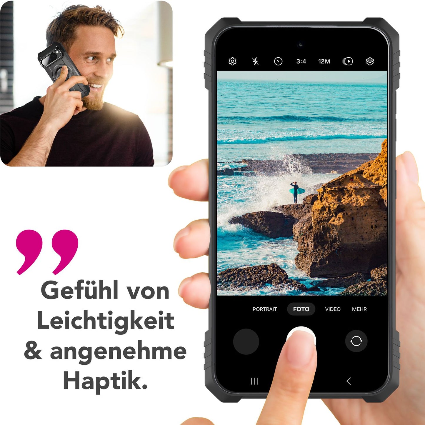 NALIA Granite Case for Google Pixel 9 Pro XL – Phone Case with MagSafe, Military Armor Case with Impact Protection Frame &amp; Kickstand, Shockproof Hard Cover in Tank Style