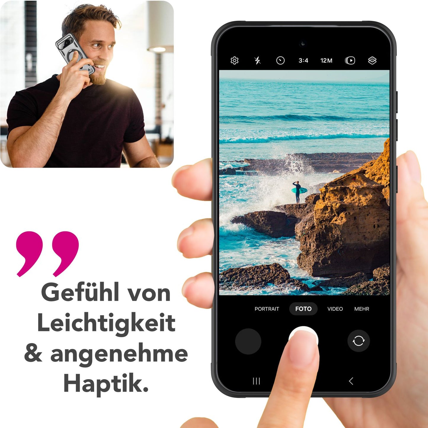 NALIA Stormguard hulstur fyrir Google Pixel 9 Pro XL – Símahulstur með MagSafe, höggheldur verndarhulstur með 360° hringstandi, gripþolnu útihulstri, sterkt hart hulstur