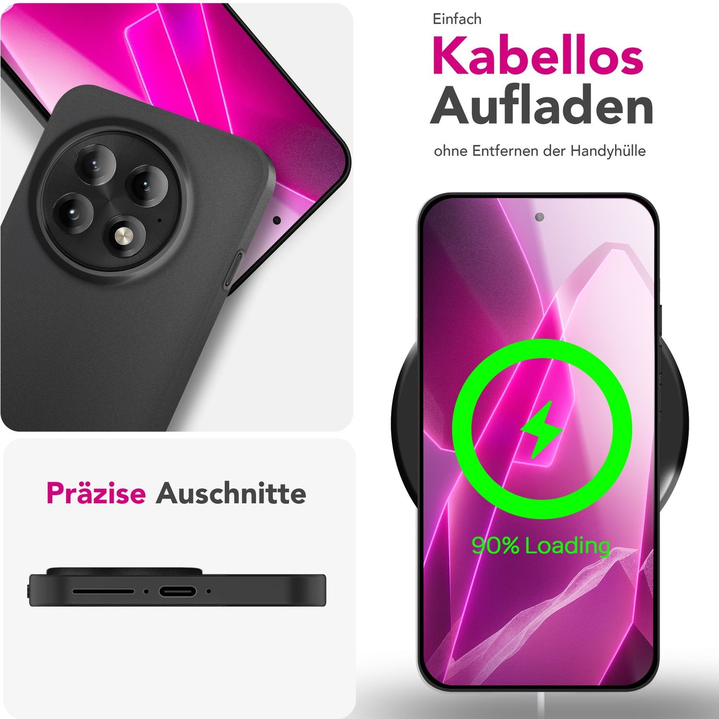 NALIA Phantom Case for OnePlus 13 – Ultra-thin 0.3mm phone case, matte coated, anti-fingerprint cover, extremely lightweight hard case, minimalist style protective case