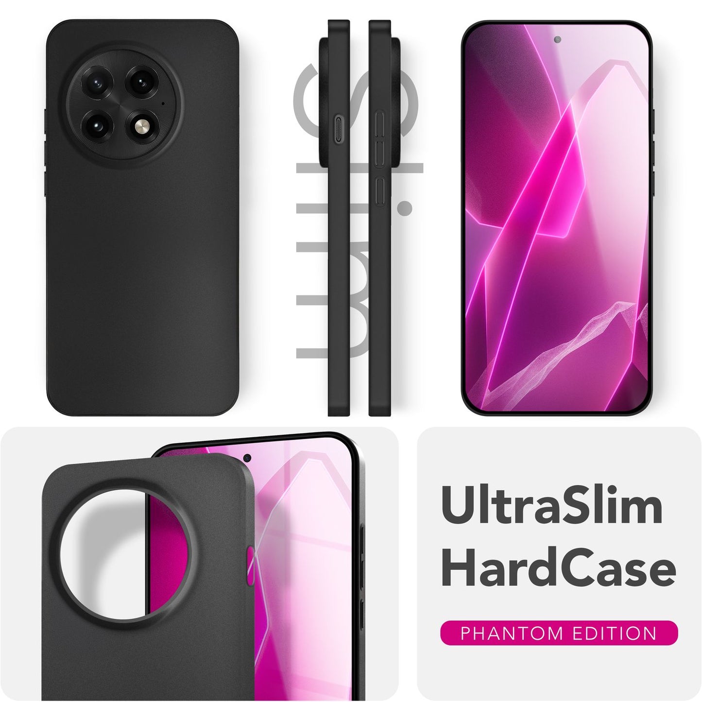 NALIA Phantom Case for OnePlus 13 – Ultra-thin 0.3mm phone case, matte coated, anti-fingerprint cover, extremely lightweight hard case, minimalist style protective case