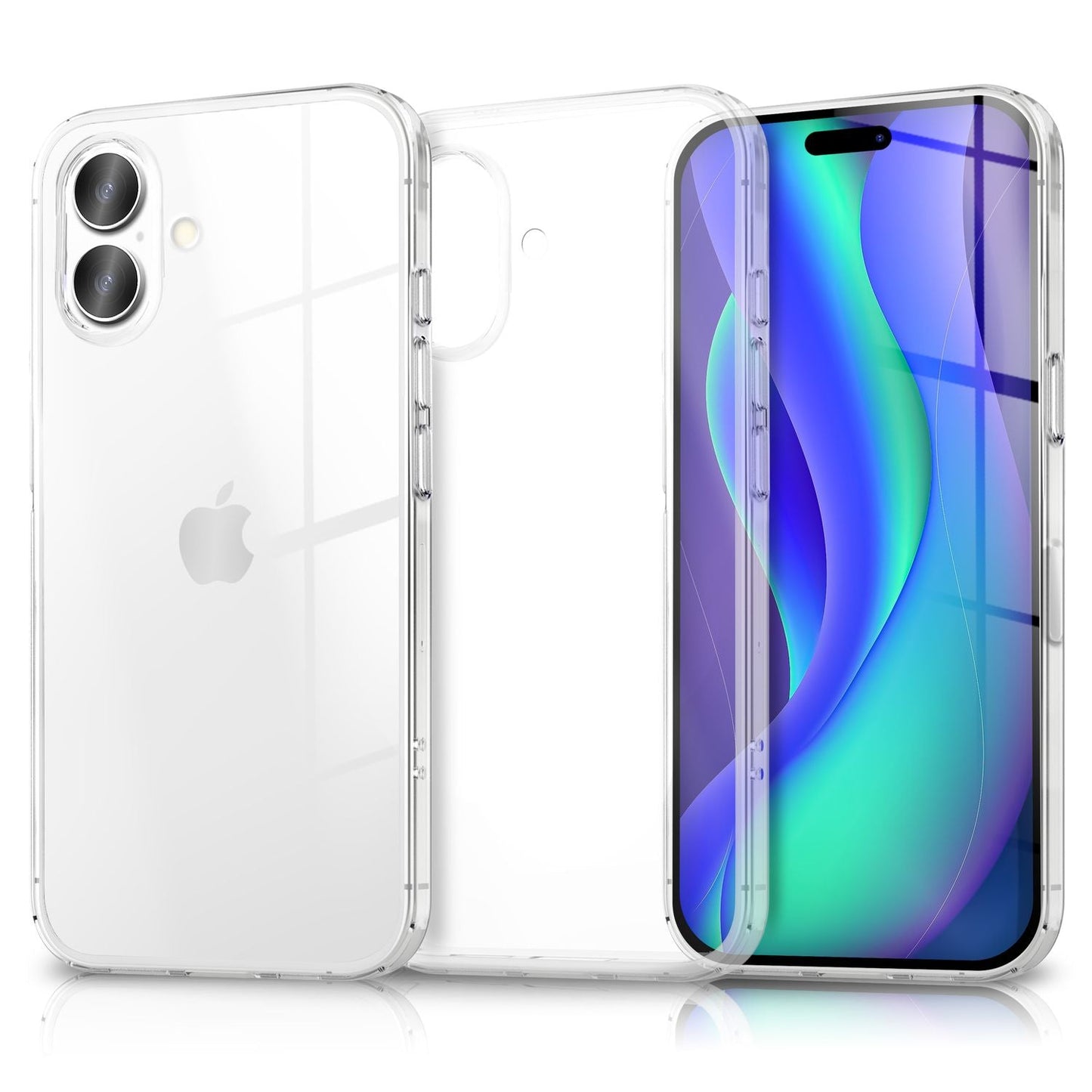 NALIA AirFlex Case for Apple iPhone 17 (Crystal Clear Silicone Case) - Transparent TPU Phone Case, Flexible &amp; Robust, Anti-Yellowing &amp; Clear, Scratch-Resistant &amp; Durable