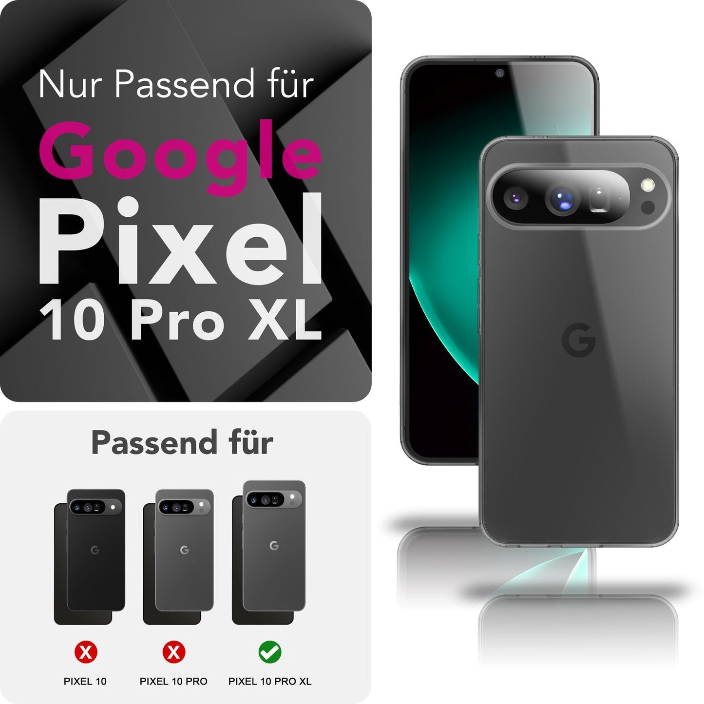 NALIA Hülle AirFlex für Google Pixel 10 Pro XL (Kristallklare Silikonhülle) - Flexibles TPU Cover Transparent, Kratzfest & Schlank, Anti-Gelb Effekt, Handy Schutzhülle Durchsichtig