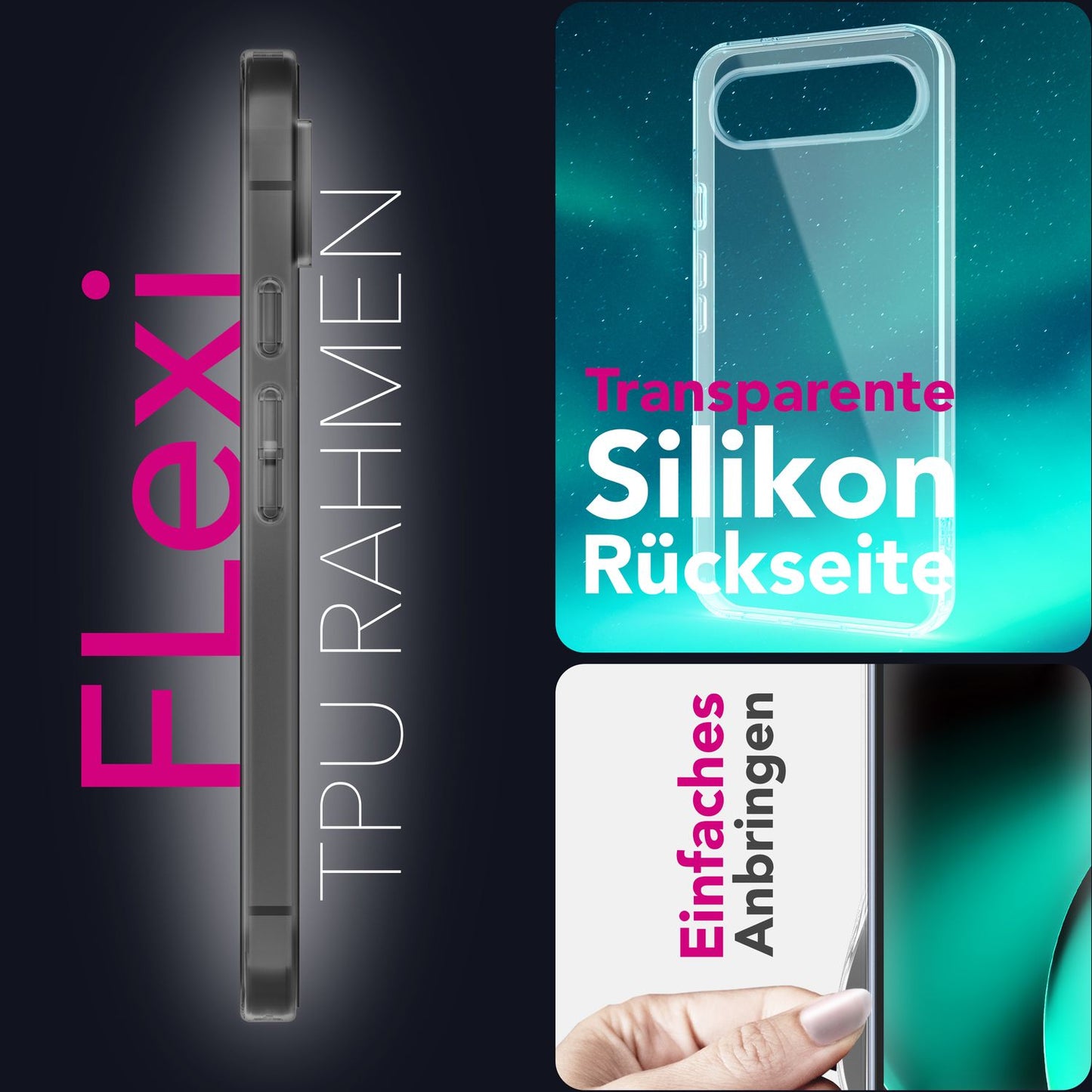 NALIA Hülle AirFlex für Google Pixel 10 Pro XL (Kristallklare Silikonhülle) - Flexibles TPU Cover Transparent, Kratzfest & Schlank, Anti-Gelb Effekt, Handy Schutzhülle Durchsichtig