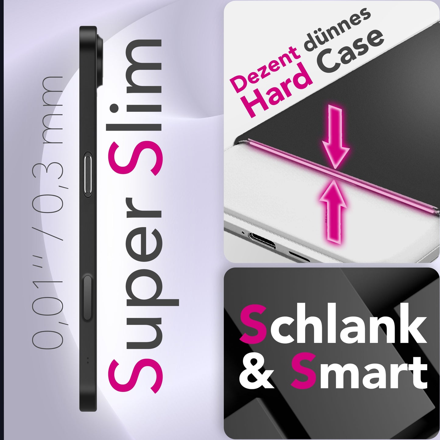 NALIA Phantom Case for Apple iPhone 17 Air (Extremely Thin) - Ultra-slim 0.3mm hard case, matte &amp; anti-fingerprint, slim design cover, feather-light protective case