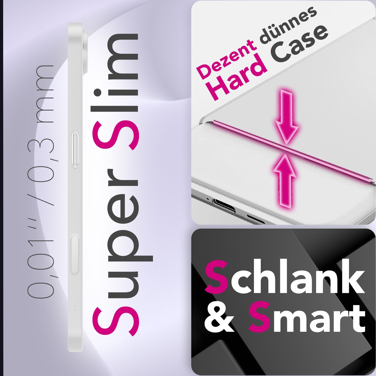 NALIA Phantom Case for Apple iPhone 17 Air (Extremely Thin) - Ultra-slim 0.3mm hard case, matte &amp; anti-fingerprint, slim design cover, feather-light protective case