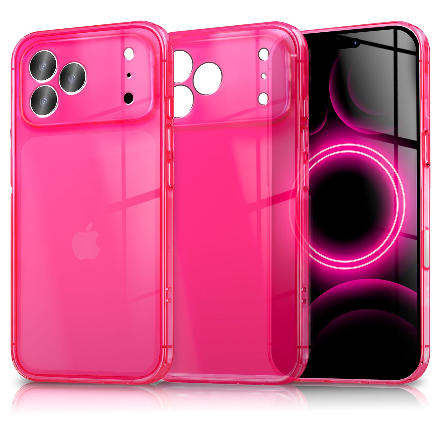 NALIA Vibe Case for Apple iPhone 17 Pro (Vibrant Colors) - Bright TPU Cover with Neon Color Boost, Transparent &amp; Flexible, Anti-Yellowing, Colorful Silicone Phone Case