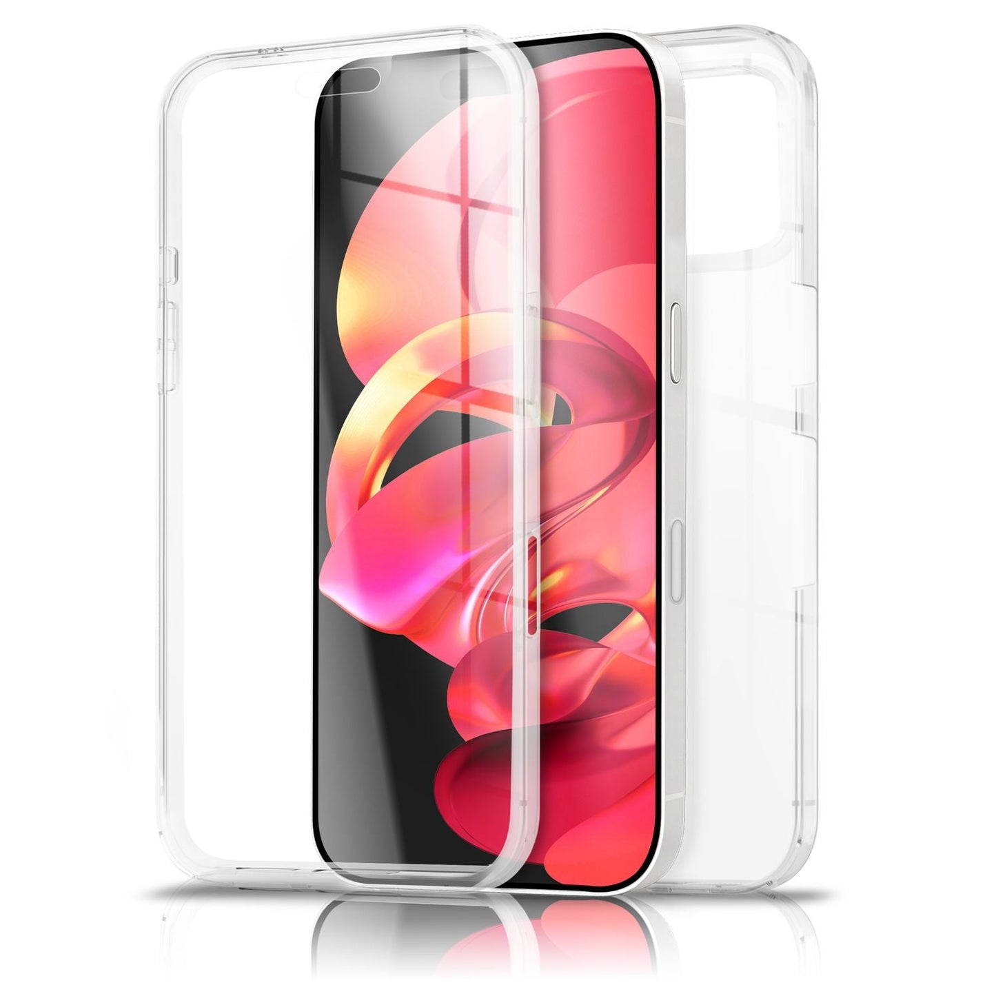 NALIA 360Guard Case for Apple iPhone 17 Pro (360° All-Around Protection) - Highly Transparent Phone Case for Complete Protection, Hard Back &amp; Front Film, Clear &amp; Anti-Yellowing, Touch Compatible