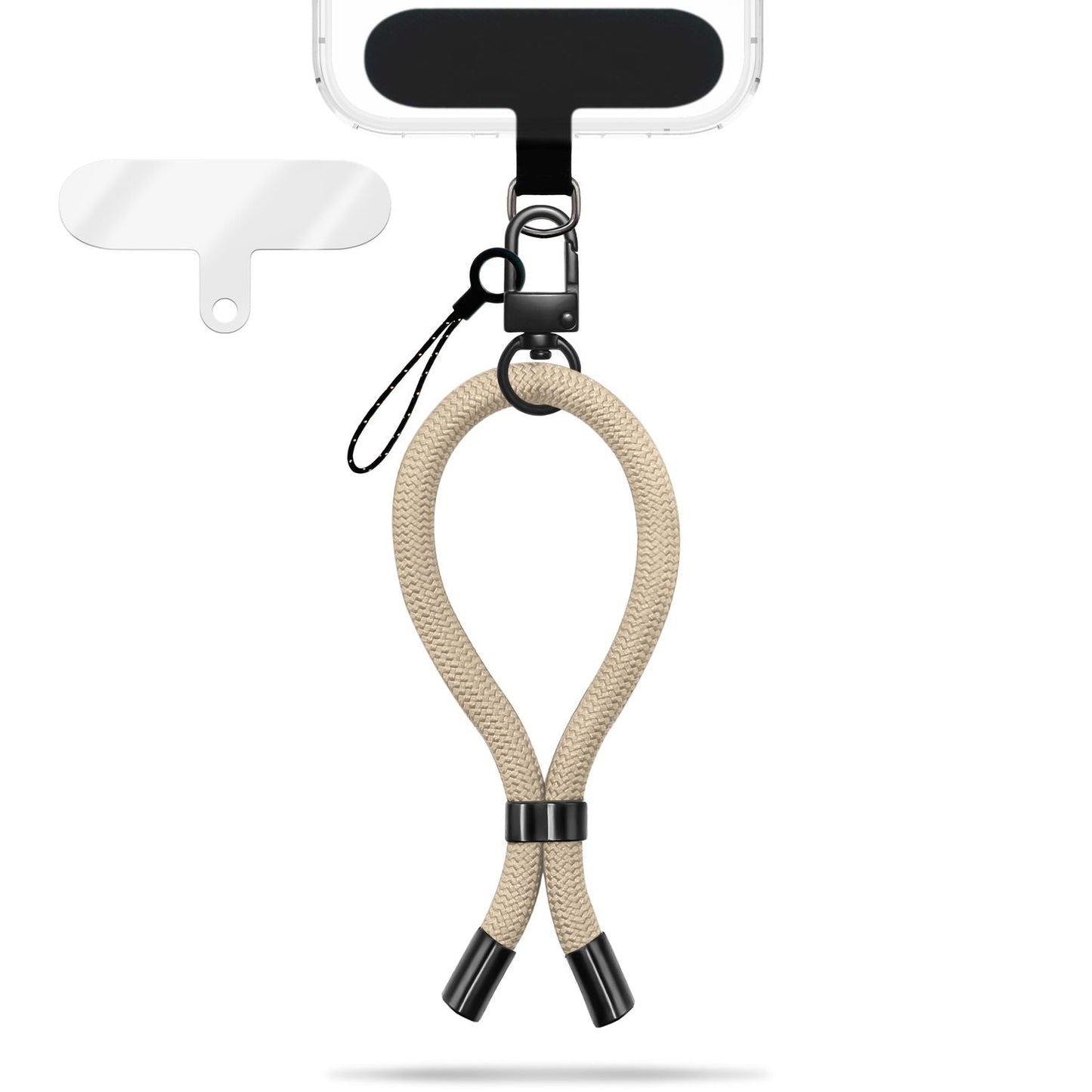 NALIA úlnliðsól fyrir snjallsíma og símahulstur, úlnliðslykkja með málmkarabínu, stillanlegri burðaról, símaól með öryggisvörn.