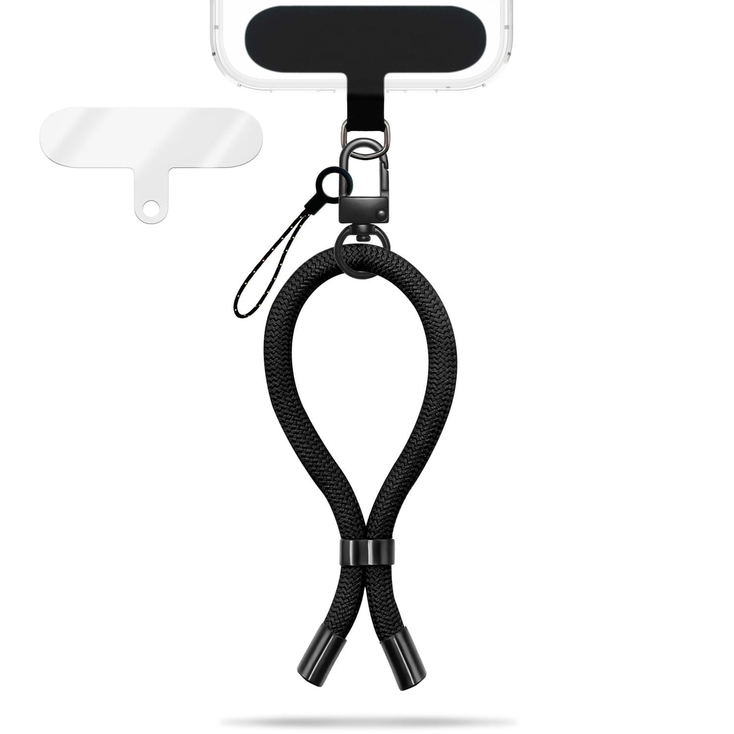 NALIA úlnliðsól fyrir snjallsíma og símahulstur, úlnliðslykkja með málmkarabínu, stillanlegri burðaról, símaól með öryggisvörn.